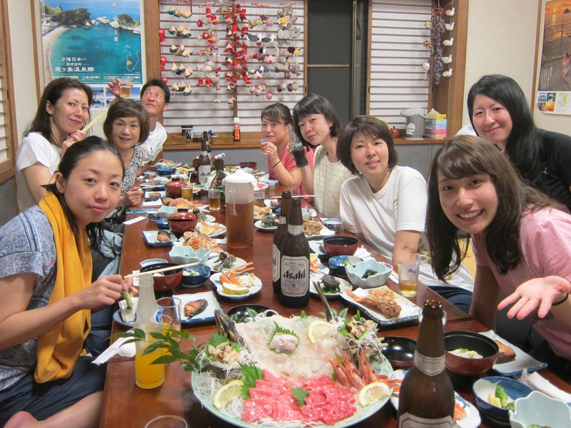 お夕飯＠民宿あま