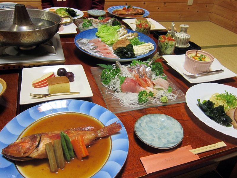 お夕飯＠民宿いおり