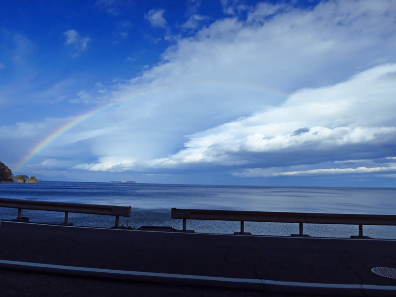 虹と海＠伊豆の風景。