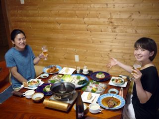 戸田民宿いおりの夕飯