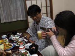 お夕飯＠浮島民宿大屋荘