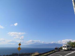 大瀬崎の海を一望