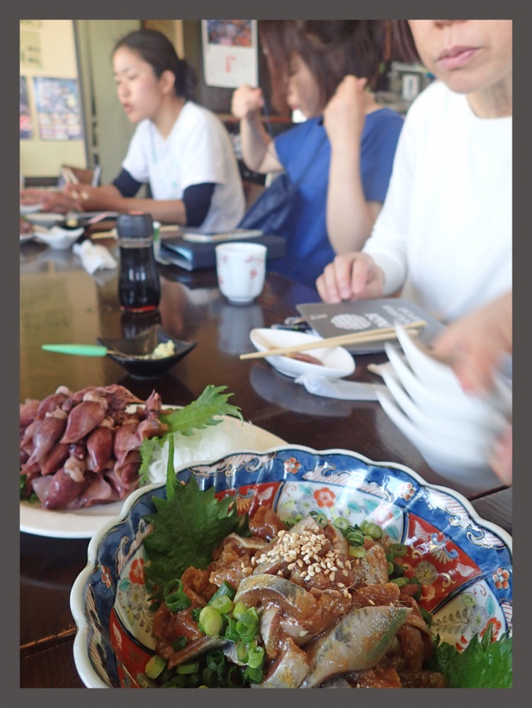 イワシの沖漬けと、ホタルイカのボイル