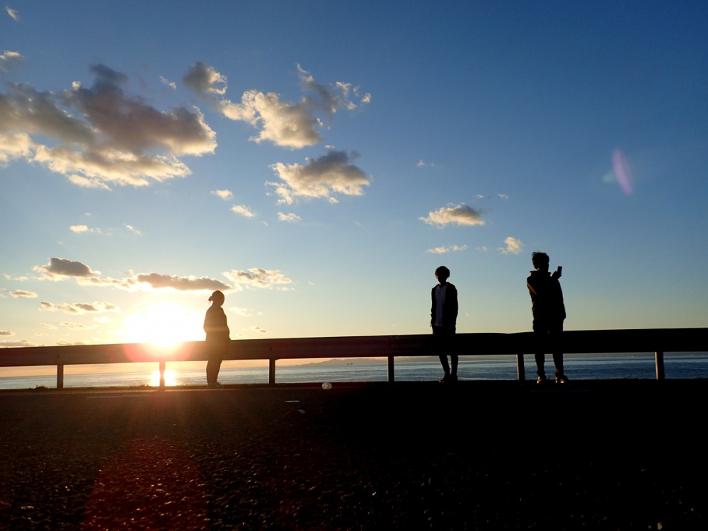 夕焼け映える