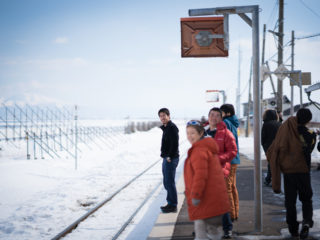 オホーツク海の見える駅