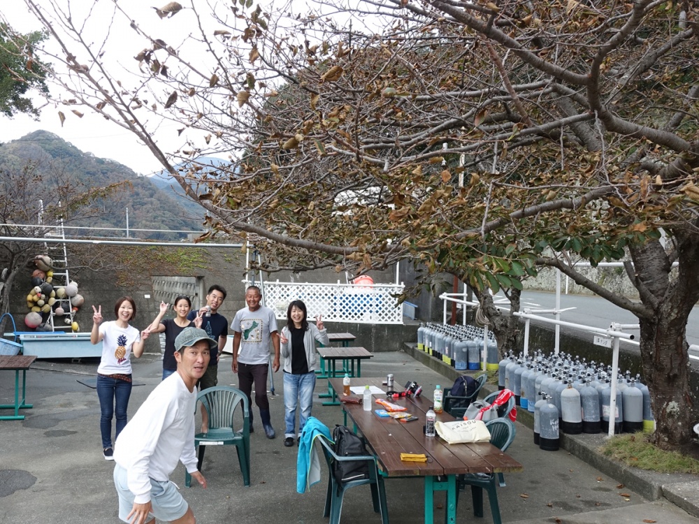 台風の爪痕ダイブ