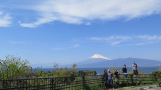 富士山バックで