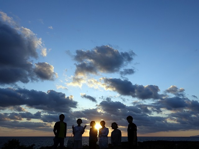 三宅島ダイビングツアー＠夕陽