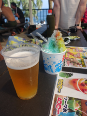 夏といえば、ビールとかき氷