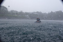 豪雨！！でもいい笑顔っ！