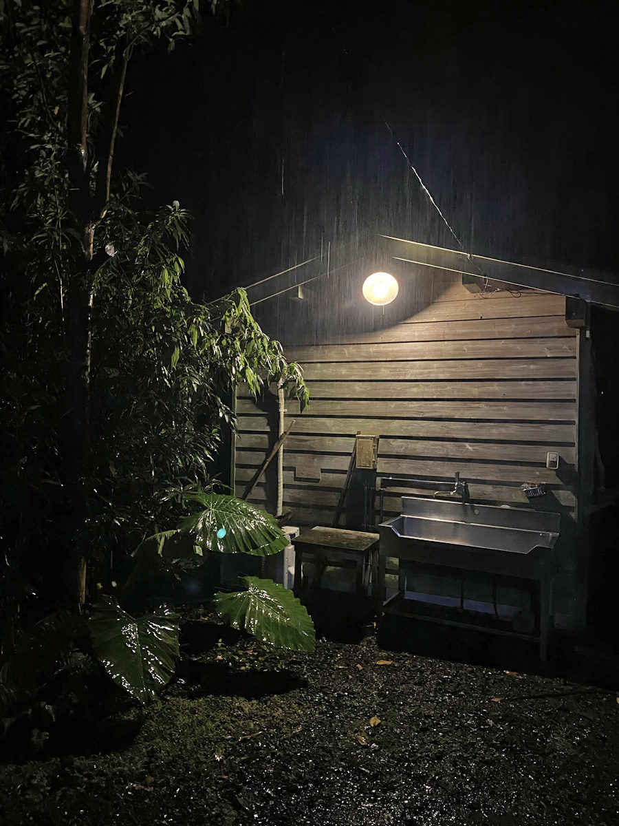 屋久島は雨だった