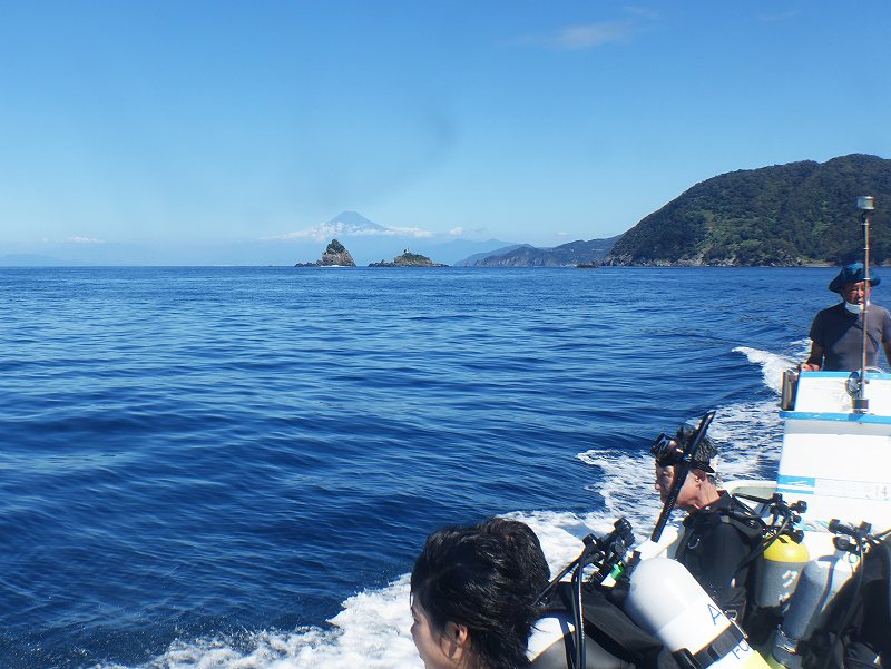 富士山と田子島＠田子ダイビングツアー