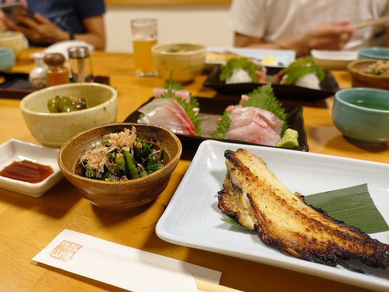 民宿椿山食事＠伊豆大島ダイビングツアー