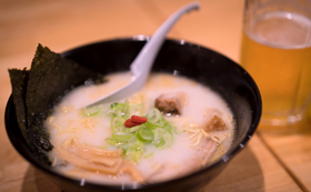 旭川ラーメン@知床流氷ダイビングツアー