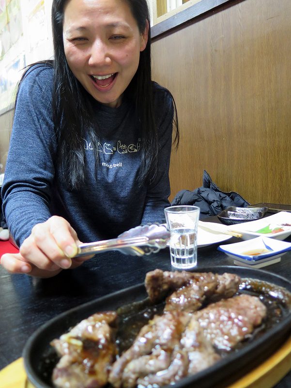 鹿肉ステーキ＠知床番屋