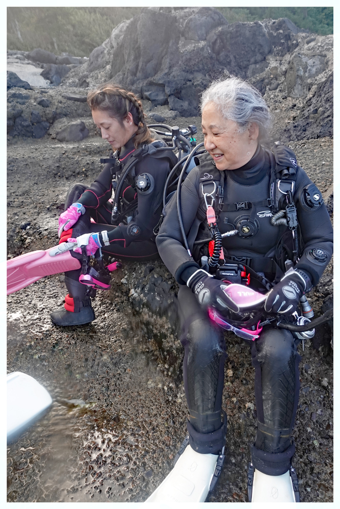 フィン履き＠大島ダイビングツアー