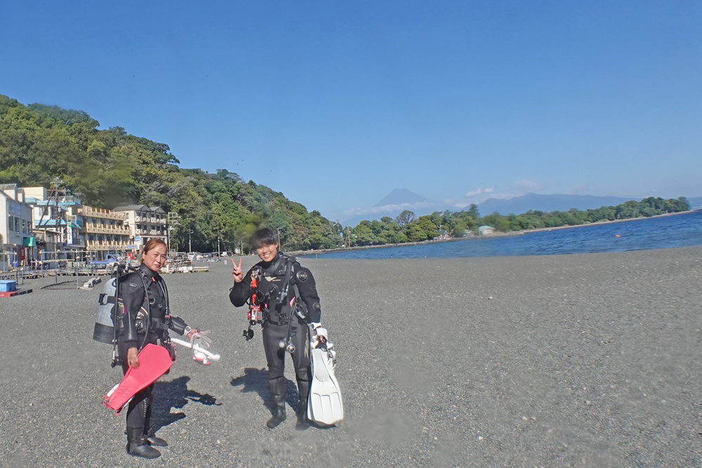 富士山＠大瀬崎ダイビング