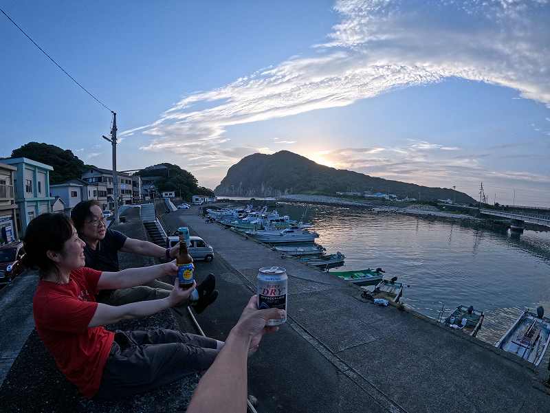 夕陽@柏島ダイビングツアー