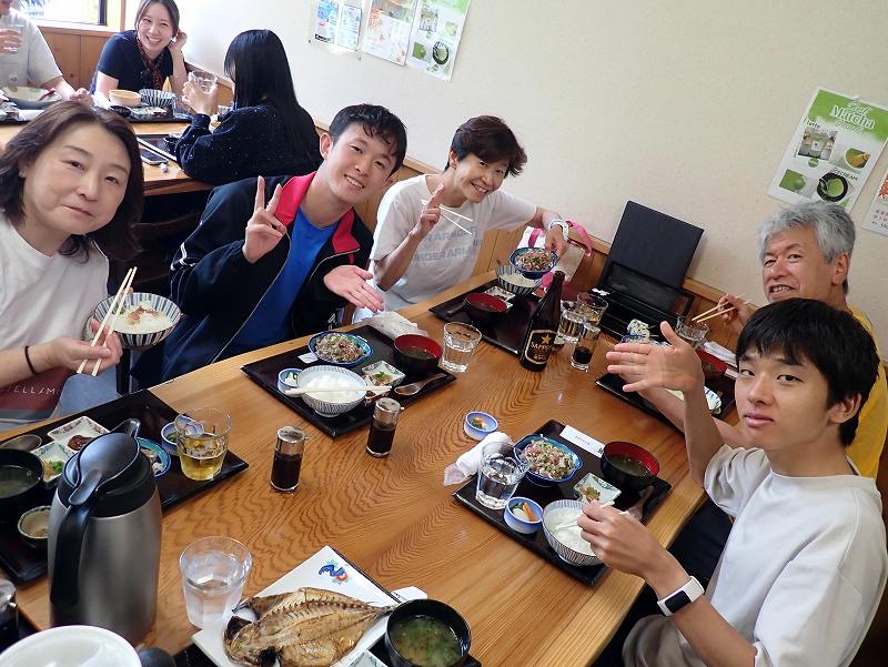 海産亭あじまご茶漬けランチ＠平日田子ダイビングツアー