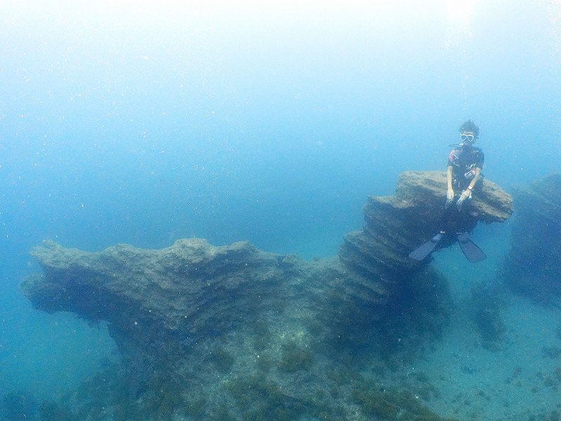 水中地形＠妻良ダイビングツアー