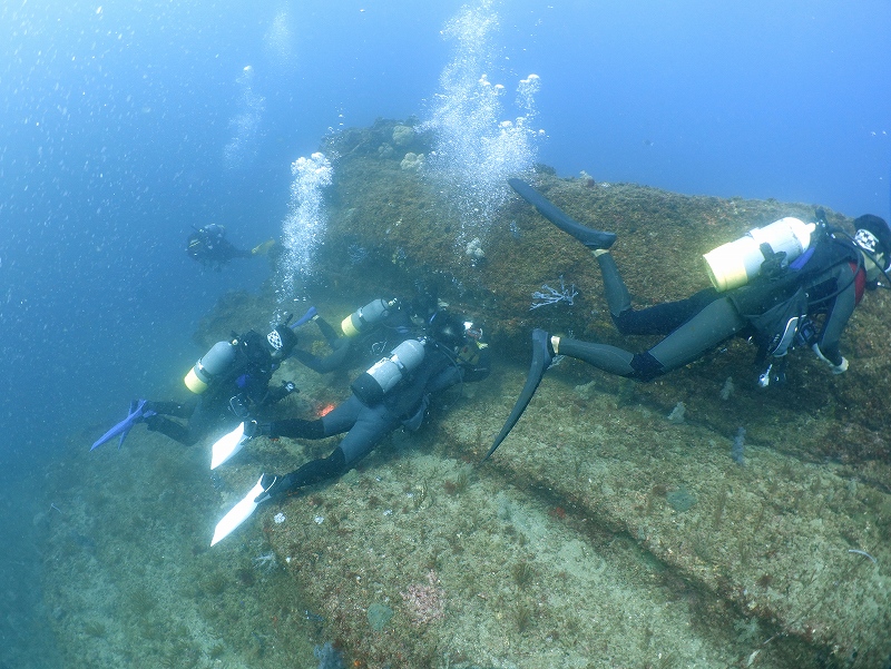 水中地形＠千葉勝山ダイビングツアー
