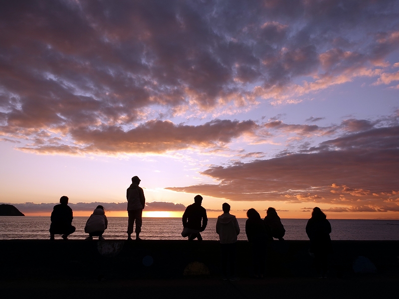 夕焼け＠東京発田子ダイビングツアー