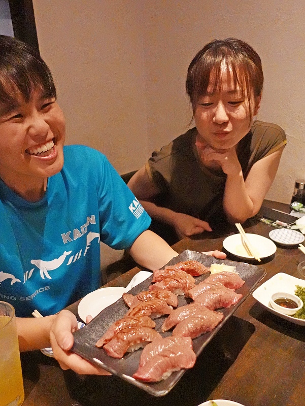 ひとし石垣牛握り@東京発ダイビングツアー