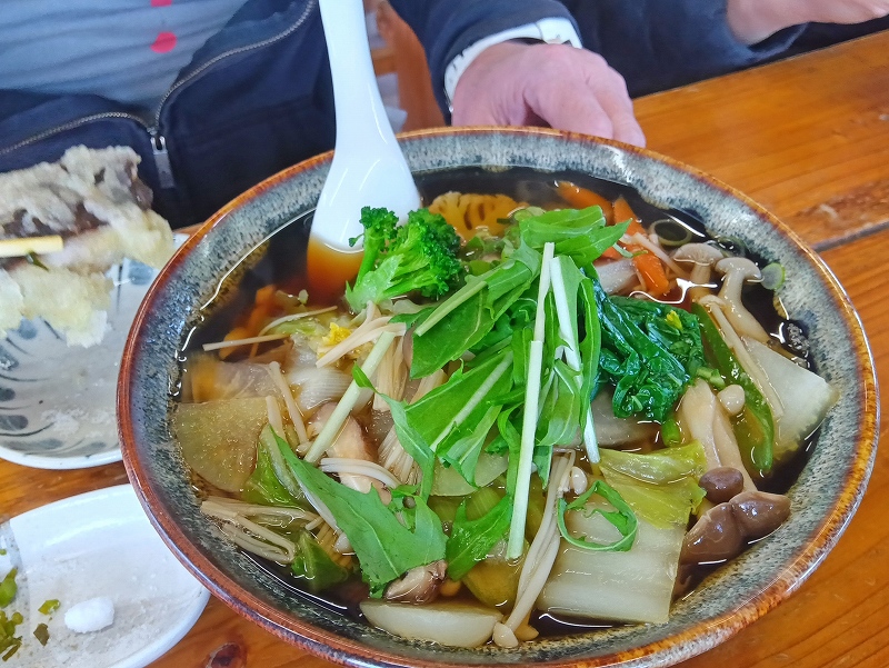 修善寺ランチ野菜蕎麦＠東京発伊豆ボートダイビングツアー