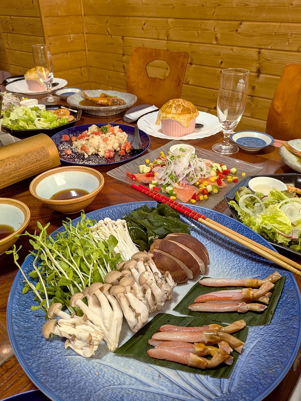 西伊豆民宿いおりの夕食＠大瀬崎ダイビングツアー