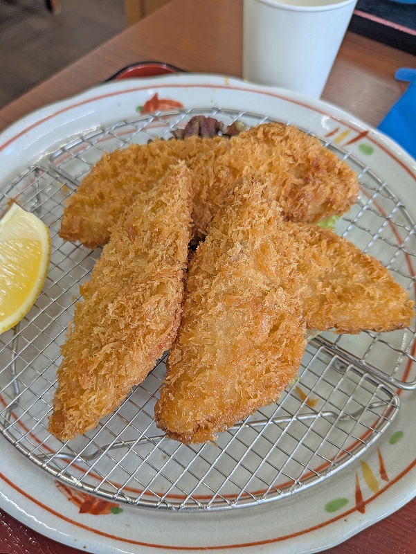アジフライ＠下田金目亭ランチ